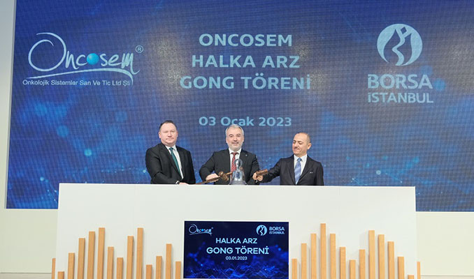 Borsa İstanbul’da 2023’ün ilk gongu Oncosem için çaldı