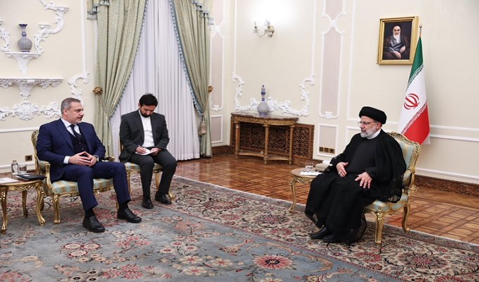 Dışişleri Bakanı Fidan, İran Cumhurbaşkanı Reisi ile bir araya geldi