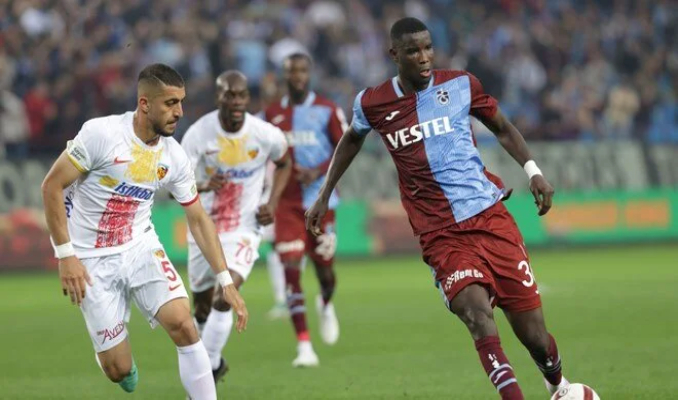 Kayserispor, Trabzonspor'u tek golle yıktı