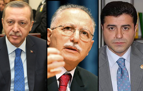 İhsanoğlu'dan Erdoğan ve Demirtaş'a jest!