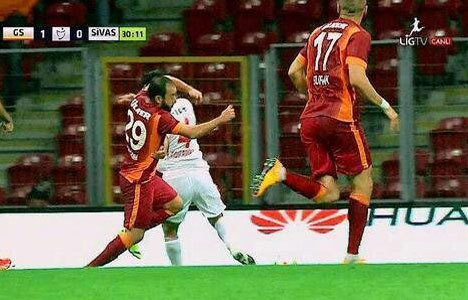 Galatasaray'a penaltı tepkisi