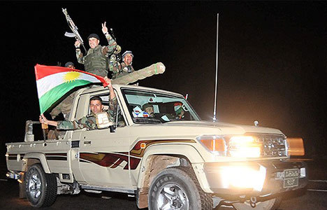 Peşmerge Kobani'ye girdi