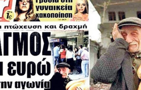 Yunan gazetesi 'Eşref amca'yı manşet yaptı