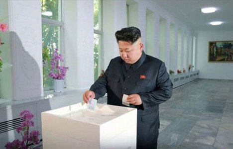 Kuzey Kore'de rekor oy!