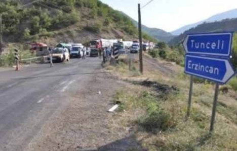 Tunceli-Erzincan yolu 3 gün kapalı