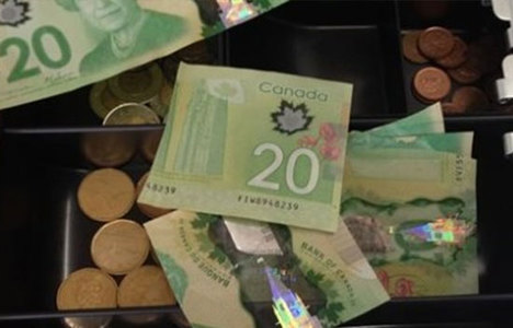Kanada'da yarım banknot modası