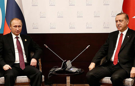 Erdoğan Rus lider Putin ile görüştü