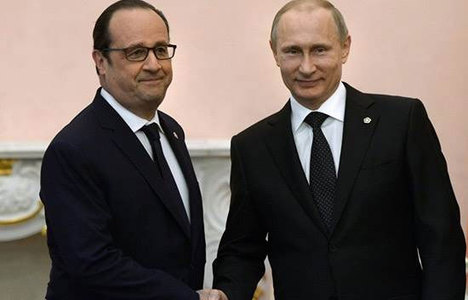 Hollande ve Putin anlaşmaya vardı