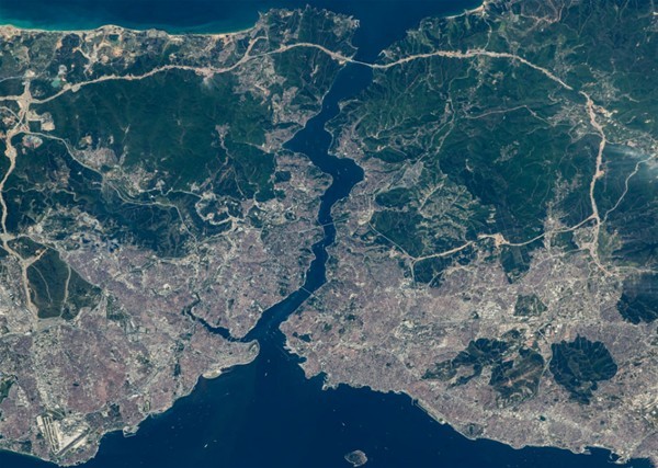 İşte İstanbul Boğazı'nın NASA'dan görüntüsü  