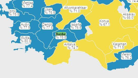 Türkiye'de en çok korona aşısının yapıldığı 10 şehir