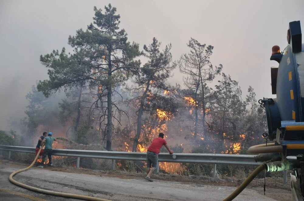 Datça'daki orman yangını kontrol altına alındı!